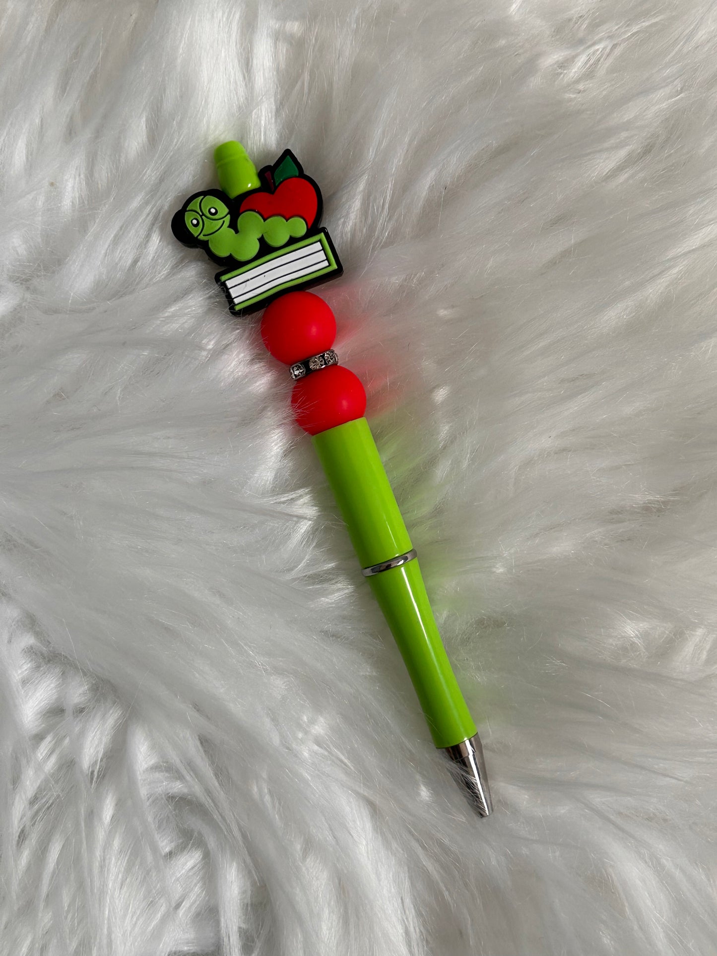 Book Worm Beaded Pen