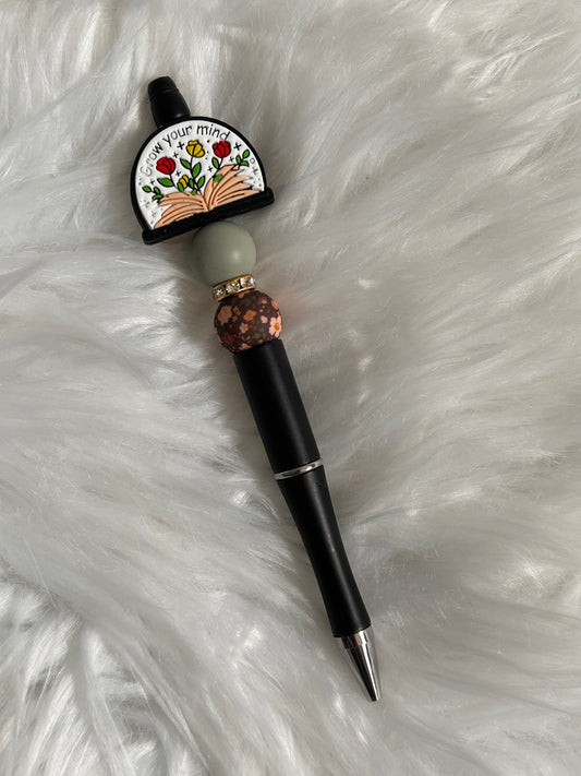 Grow Your Mind Beaded Pen