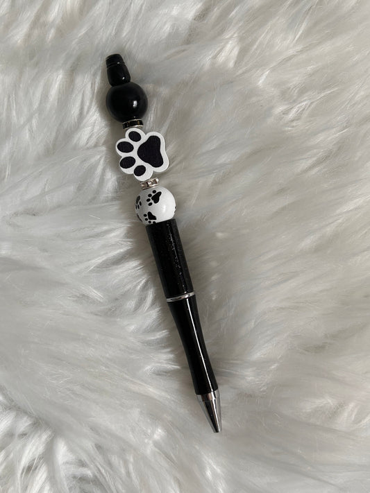 Dog/Cat Paw Print Beaded Pen