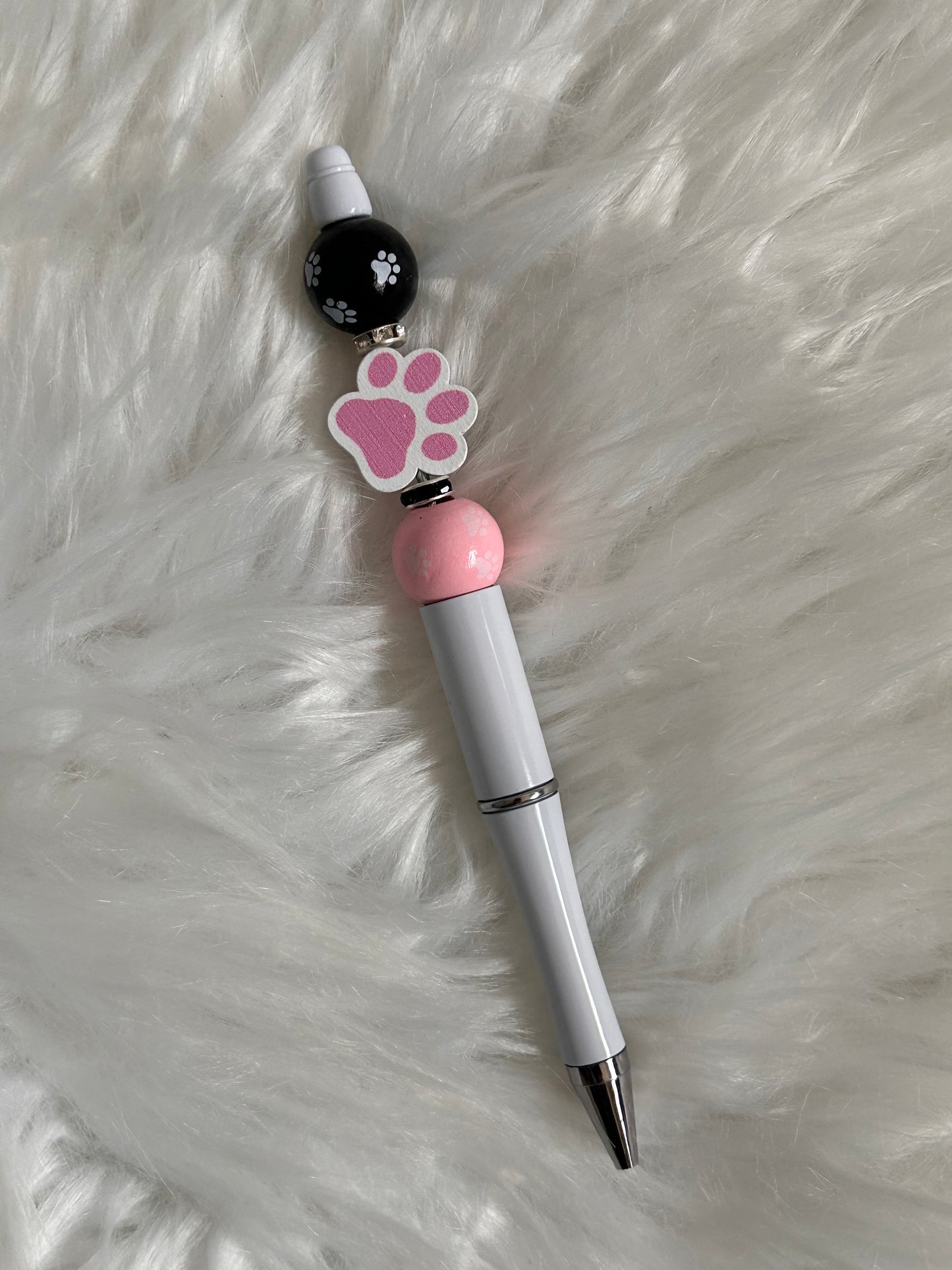 Dog/Cat Paw Print Beaded Pen