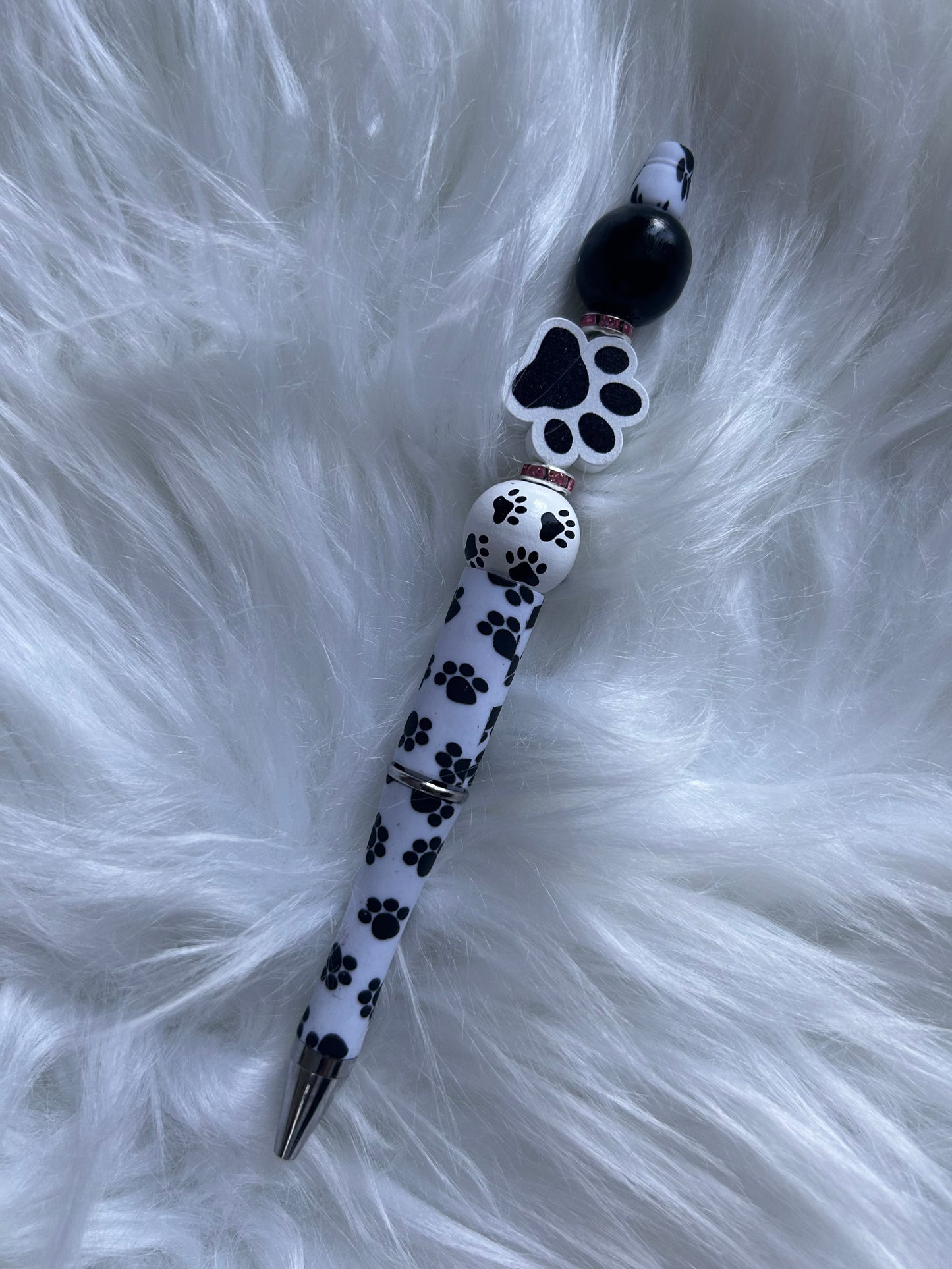 Dog/Cat Paw Print Beaded Pen